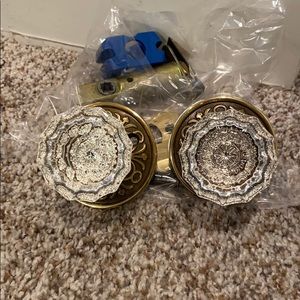 Emtek Crystal and Brass Door Knob